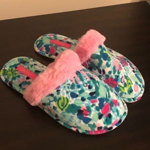 Lilly Pulitzer Clara Velour Slipper - Multi Dive Bar